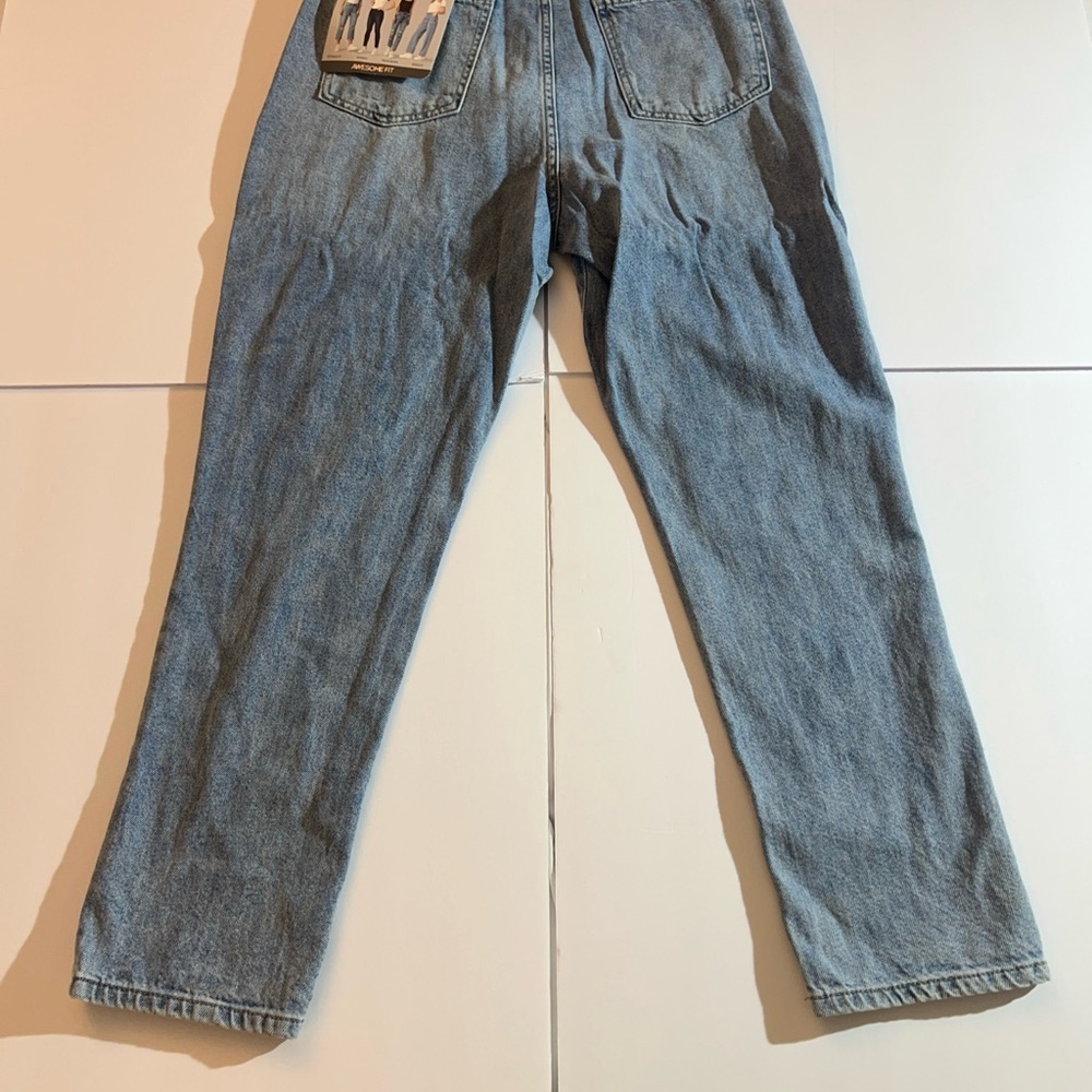 High Rise Blue Distressed Jeans - Picture 13 of 15